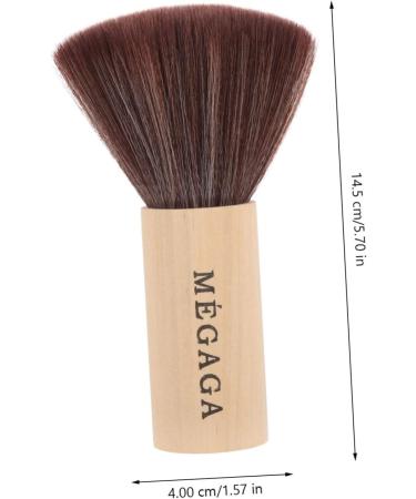minkissy Record Cleaning Brush Highlighter Makeup Brush Fluffy Makeup Blending Foundation Makeup Wooden Handle Facial Brush Concealer Brush Face Miss Hair - Buy Online on GoSupps.com