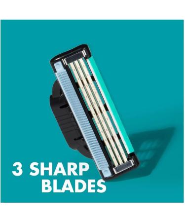 Gillette Mach3 Replacement Blades - 20 Premium Men's Razor Blades | Ultra Sharp Lasts Up to 15 Shaves Each - Buy Online on GoSupps.com