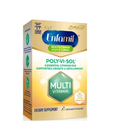 Enfamil Poly-Vi-Sol Multivitamin Supplement Drops for Infants and Toddlers, 1.67 fl oz (50 ml) Size: Pack of 1 Newborn, Kid, Child, Childern, Infant, Baby