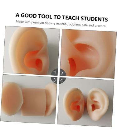 Tofficu 1 Pair Silicone Ear Picking Practice Tunnels | Simulated Auditory Meatus Model for Ear Display | Artificial Display Ear Mold - Silica Gel - Buy Online on GoSupps.com