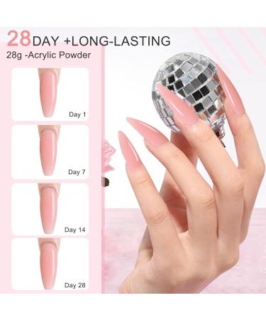 28g Acrylic Nail Powder Set for French Manicure - White, Clear, Black, Nude | HJ-NAP017 (No.12) - Buy Online on GoSupps.com
