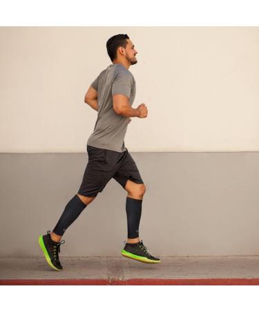 Rehabilitation Advantage Copper Infused Calf & Shin Compression Sleeves - Large Pair for Enhanced Recovery & Support - Buy Online on GoSupps.com