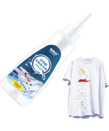 Cloth Stain Remover | 120ml Portable Yellow Stain Remover Stubborn Stain Cleaner White Shirt Fast Multifunctional All-Purpose Active Enzyme Foam Cleaner for Clothes - Buy Online on GoSupps.com