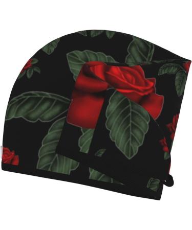 Roses Coral Velvet Dry Hair Cap - Quick Dry Turban for Long Thick Hair | Anti-Frizz Hair Wrap Towel | Perfect for Bath & Shower | One Size - Buy Online on GoSupps.com