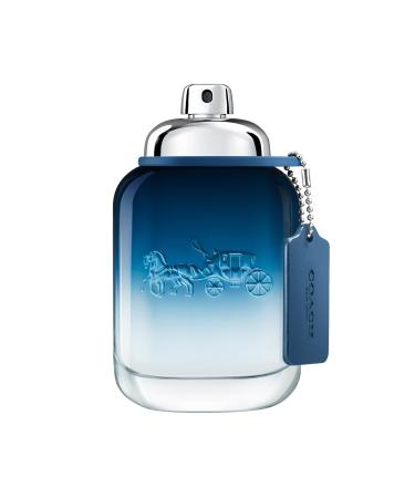 Coach Blue Eau de Toilette - Long Lasting Fragrance with notes of Lime Oil Black Pepper & Amber - Fougere & Aquatic 2 Fl Oz (Pack of 1)