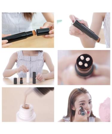 Buy Baluue Retractable Makeup Brush Mini Multifunction Foundation & Blush Brush for Travel | Black - Buy Online on GoSupps.com