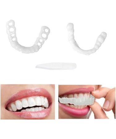 Jiazhouhb 2 Pairs Temporary Fake Teeth - Dental Veneers Artificial Dentures White Cosmetic Prostheses for International Shipping - Buy Online on GoSupps.com