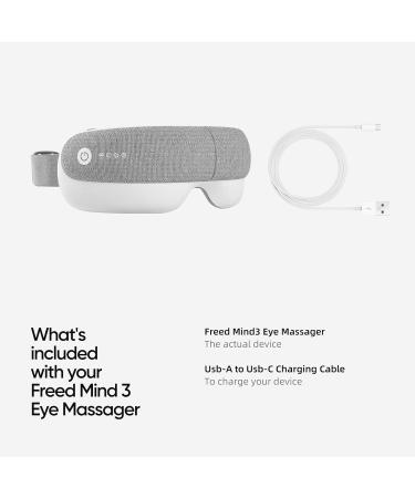 Buy Eye Massager with Heat & Vibration | 5 Modes Heated Eye Mask for Migraine Relief | Bluetooth Music | Relax & Reduce Eye Strain | Perfect Gift for Men & Women - Buy Online on GoSupps.com
