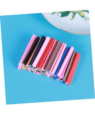 Housoutil 50pcs Scrapbooks DIY Nail Art Nail Art Stickers Material Cane DIY Manicure Supplies Scrapbook Book Fingertip Nail Rings Sticks Scatchbook Self Made 3D Cell Phone Polymer medium As Shown - Buy Online on GoSupps.com