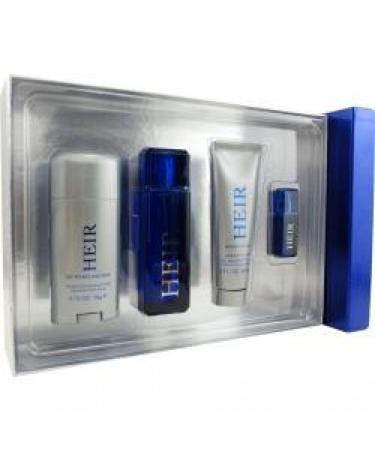Paris Hilton Heir Gift Set for Men (Eau De Toilette Spray Eau De Toilette Spray Body Wash Alcohol Free Deo Stick)