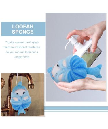 Lurrose Baby Registry Loofah Sponge Set for Kids - Cartoon Bath Sponges for Children Shower and Exfoliating, Baby Girl Newborn Essentials - 2 Pcs - Buy Online on GoSupps.com