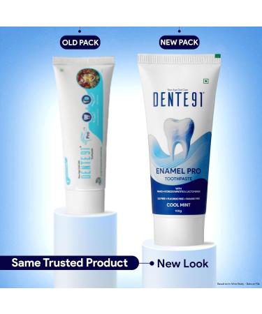 Dente.91 Enamel Pro Toothpaste| Sensitivity Relief | Repairs Cavities | Fights Gum Disease | Reduces Bad Breath | Strengthens Enamel | SLS Free | Fluoride Free | Paraben Free Pack of 1 100g - Buy Online on GoSupps.com