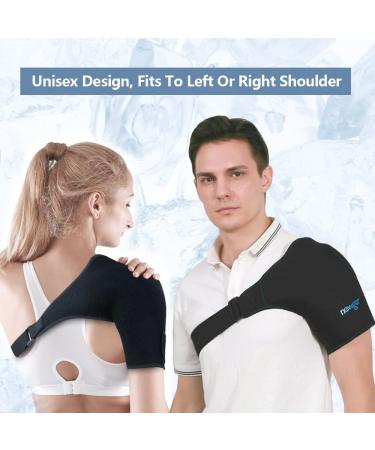 NEWGO Shoulder Ice Pack - Cold Therapy for Rotator Cuff Injuries, Tendonitis, and Recovery After Surgery - Reusable Gel Wrap for Pain Relief - Fits Both Shoulders - 1 Count - Buy Online on GoSupps.com