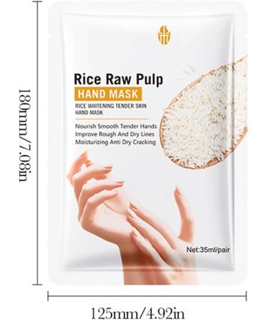 5 Pairs Masque pour les Mains l'extrait de Riz Hand Mask Main Gants Hydratants pour Soin de Main Masque Nourrissant Exfoliants R g n rantes Pour Les Mains S ches Vieillissantes et Gerc es - Buy Online on GoSupps.com