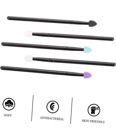 WOONEKY 5 Pcs Eyeshadow Brush Eyeshadow Applicator Sponge Applicator Makeup Applicator Brush Aluminum - Buy Online on GoSupps.com