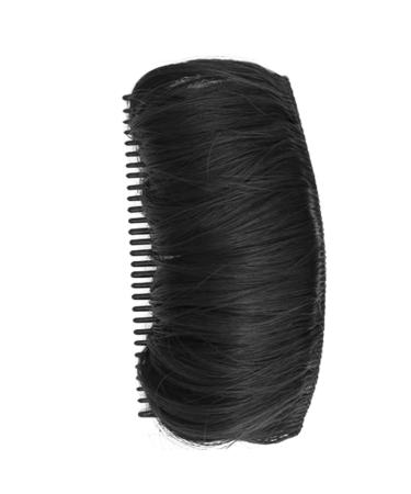 Invisible Fluffy Hair Pad for Short Long Hair Natural Hair Bump Clip for Volume DIY Heighten Hair Bump Breathable Hair Puff for Women Girls Black