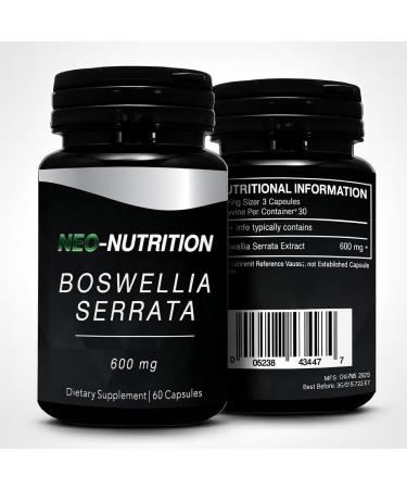 NEO-NUTRITION BOSWELLIA SERRATA 600mg Joint Health & Comfort Ayurvedic Herb: Indian Olibanum/Frankincens Healthy Mobility Support Pain Relief Inflammation Arthritis AYURVEDIC - Buy Online on GoSupps.com