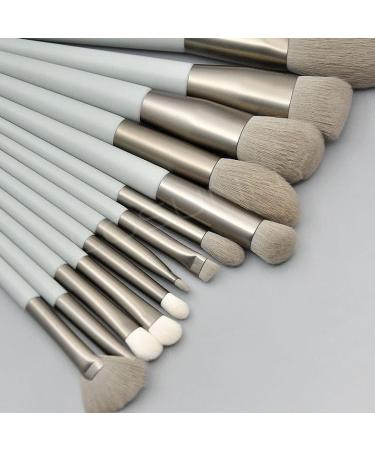 DFHBFG 13-Piece Conical Wooden Handle Makeup Brush Set - Foundation Eye Shadow & Eyebrow Brushes for Flawless Makeup Application - International Shipping Available - Buy Online on GoSupps.com