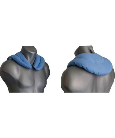 Light Blue Cherry Stone Neck Pillow - Heat Pad for Neck Relief - Comfortable Neck Support - Buy Online on GoSupps.com