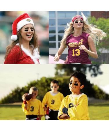Jenleestar Kids Eye Black Stickers - 60 Pairs for Sports Fans | Breathable Eyeblack Strips for Baseball, Football, Softball, Lacrosse - Buy Online on GoSupps.com