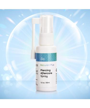 Recuren Plus Piercing Aftercare Spray 30ml - Piercing Cleaner & Wound Wash for Bumps & Keloid Skin - Buy Online on GoSupps.com