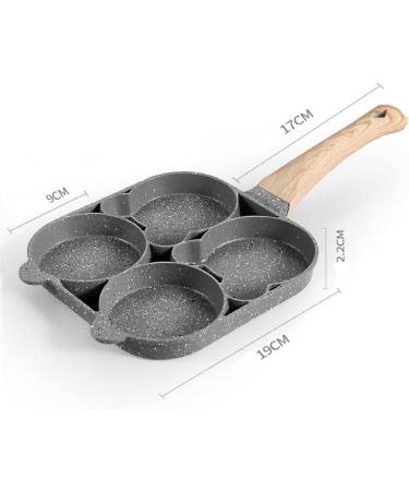 DELURA Saucepan Frying Pot Pan Steak Egg Pancake Thickened Omelet Pan Wooden Handle Pan for Kitchen Utensils Wok - Buy Online on GoSupps.com