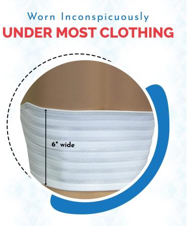 ITA-MED Breathable Elastic Rib Brace - Best Rib Belt for Women - Compression Rib Support Wrap for Broken or Fractured Ribs - Made In USA - Size Small - Buy Online on GoSupps.com