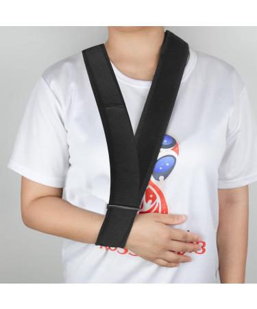 JTMKYO 1 Piece Adjustable Support Strap Neck Support Elastic Band Neck Collar Fixator Wrist Elbow Arm Sling Shoulder Strap for Men and Women (Black) - Buy Online on GoSupps.com