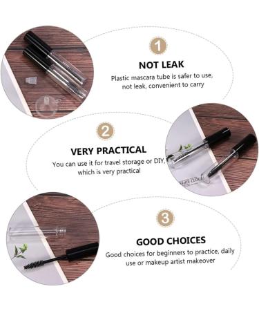  Gogogmee Set of 16 Circular Eyelash Brush Tubes 10ml Refillable Mascara Containers Eyelash Cream Holders - Buy Online on GoSupps.com