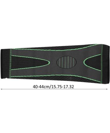 Keenso Black Green Elastic Sports Knee Pad Guard | Warm Lengthen Leg Sleeve Kneepad | 1PC - Buy Online on GoSupps.com