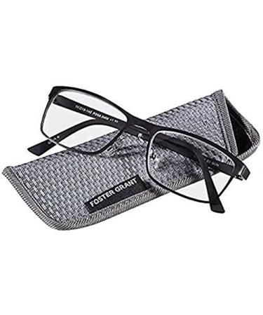 Foster Grant Eli Gun Men's Reading Glasses with Case +1.25