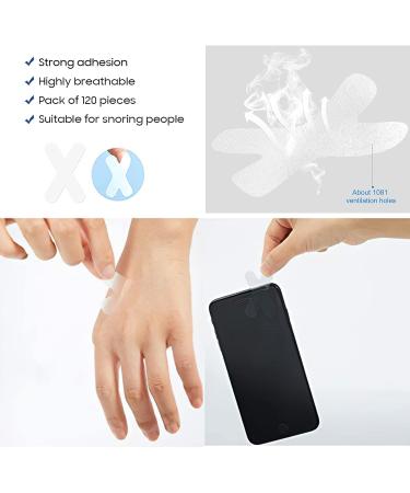Mouth Tape for Sleeping (120 Pcs) - Improve Sleep Quality for Mouth Breathers | Family Sleep Strips - Buy Online on GoSupps.com