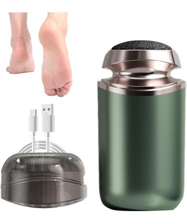 Foot Scrubber Electric Removable Small Foot Scrubber | Washable Foot Callus Remover Tool Rechargeable Feet Pedicure Tools for Men Women Dead Cracked Hard Skin Green - Buy Online on GoSupps.com