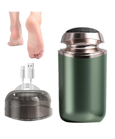 Foot Scrubber Electric Removable Callus Remover Portable Foot Sander Rechargeable Foot File Foot Callus Remover Tool Feet Pedicure Tools for Powerful Exfoliation Green