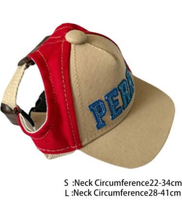 PetPhindU Dog Sun Hat | Baseball Cap for Pets - Red Peaked Cap with Letter Print - Shading Accessory for Dogs - Buy Online on GoSupps.com