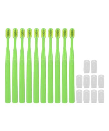 Verdant Touch orthodontic interdental brush jaw-friendly toothbrush cleaner set 10-part tooth protection case with toothbrush mirror dustproof waterproof locking denture box