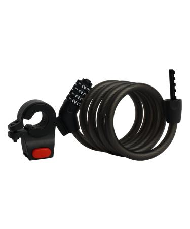 Segway Ninebot Password Cable Lock for Bikes and Scooters, Black 4-Digit