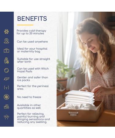 First Days Cooling Postpartum Kit - Supernate 20-Minute Cold Pads for Safe Recovery | Soft Cotton Disposable Comfort - Buy Online on GoSupps.com