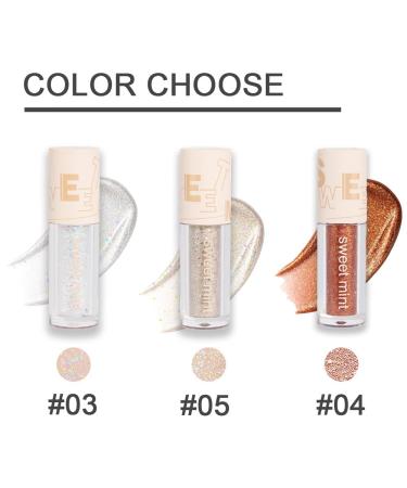 Liquid Glitter Eyeshadow & Eyeliner Makeup Sticks - Waterproof Sparkle Shades for Quick-Drying Shimmer & Shine - Pink, Orange, Golden, Silver - Glitter Eyelid & Eyeshadow Makeup - Buy Online on GoSupps.com