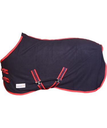 Buy RL24 Sweat Rug BASICLINE - Breathable Fleece Transport Blanket for Horses | Night Blue 75cm - Buy Online on GoSupps.com
