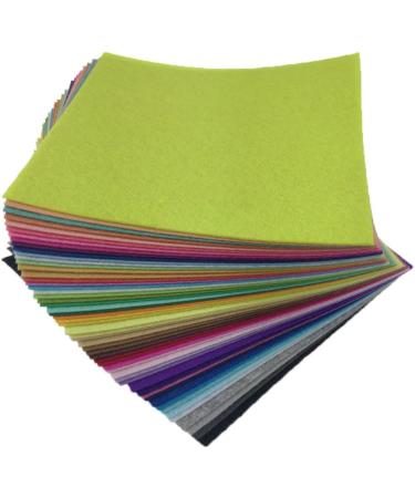 Flic-Flac 54pcs Assorted Color Felt Fabric Sheet Pack - DIY Craft Squares (10cm x 10cm) - Buy Online on GoSupps.com