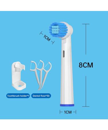 Oral B Compatible Electric Toothbrush Replacement Heads - 8 Pack for Adults, Sensitive Clean - Buy Online on GoSupps.com