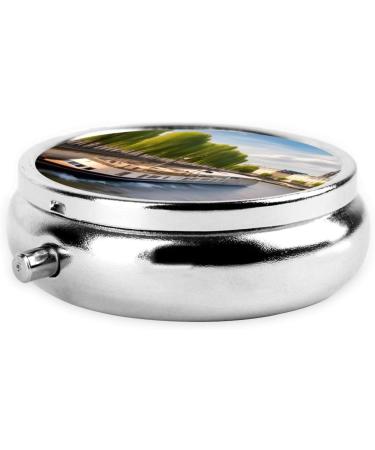 View of The Seineround Pill Box | 3 Compartment Travel Organizer - Portable & Convenient - Buy Online on GoSupps.com