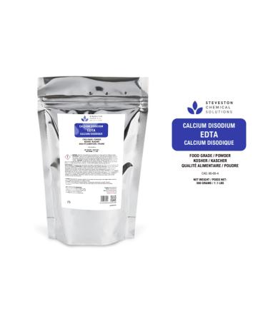 Calcium Disodium EDTA - FCC/Food Grade - Kosher/Halal - 500 Grams / 1.1 lbs - Buy Online on GoSupps.com
