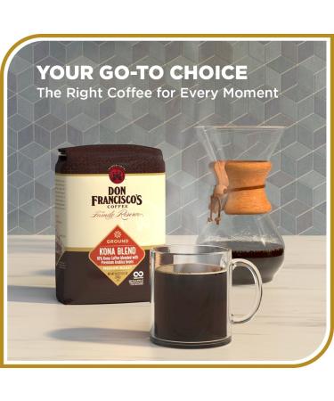 Don Francisco's Kona Blend Caf moulu torr faction moyenne (sac de 532 ml) - Buy Online on GoSupps.com