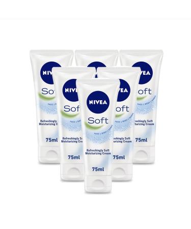 NIVEA Soft Moisturizing Creme 2.60 oz (Pack of 6) - Hydrating Skincare Bundle - Buy Online on GoSupps.com