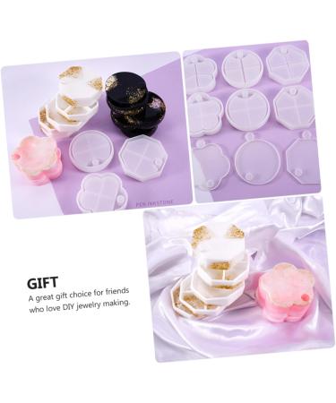 NUOBESTY Candle Epoxy Molds 3pcs Box Jewelry Box Silicone Mold Earth Tones To Rotate Lip Gloss Candle Molds White 10.8X10.2X2.6CM - Buy Online on GoSupps.com