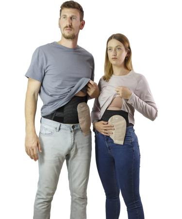 Movibrace Abdominal Ostomy Belt for Post-Operative Care - Medium Size (Black) - Buy Online on GoSupps.com