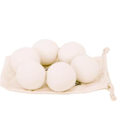 KINGRICK Wool Dryer Balls - 100% New Zealand Premium Wool Natural Drying Aid Reduces Drying Time & Static - Set of 6 - Buy Online on GoSupps.com