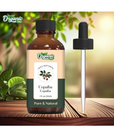  ORGANIC ZING Organic Zing Copaiba Oil (Copaifera officinalis) | Pure & Natural Essential Oil for Skin Care Aroma and Diffuser 30 ml - Buy Online on GoSupps.com